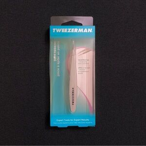 TWEEZERMAN Full Size Point Tip Tweezer — White